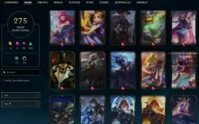 Conta Level 290 - 275 Skins