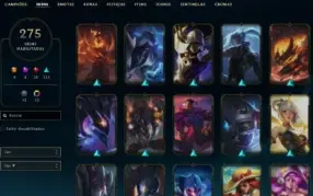 Conta Level 290 - 275 Skins