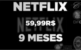 NETFLIX ULTRA HD 4 TELAS - 9 MESES