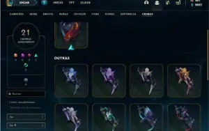 Conta prata 2 com 112 Champs e 120 Skins + 1 Prestigio