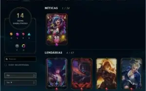Conta Unranked lv106 39 champs 18 skins Annieversário+bordas