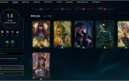 Conta Unranked lv106 39 champs 18 skins Annieversário+bordas