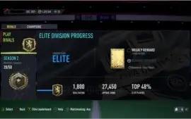 Conta Fifa 22 PC Origin Elite Division Com 1.3M Coins+Jogos