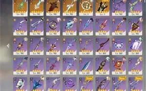 conta genshin AR 59 endgame faz todos os abismos