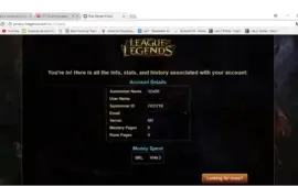 Conta League of Legends