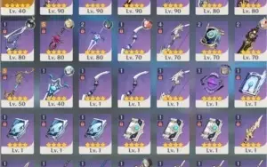 CONTA AR55 KLEE, GANYU, VENTI, KEQINGc1, +5* 10KPRIMO+20ROLL