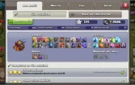 Vendo Contas Clash of Clans , 3 contas cv 10 bem upadas