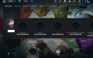 Conta Unranked com 21 Champs e 9 Skins