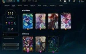 Conta Ex GM Todos os Champs 240 Skins (Ryze Triunfante)