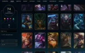 Conta LoL Full Acesso - 81 Champs e 74 Skins - Rammus Rei