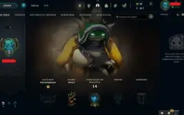 Conta LoL Full Acesso - 81 Champs e 74 Skins - Rammus Rei