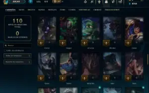 Unranked com 85 Champs e 7 Skins