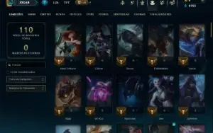 Unranked com 85 Champs e 7 Skins
