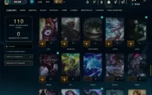 Unranked com 85 Champs e 7 Skins