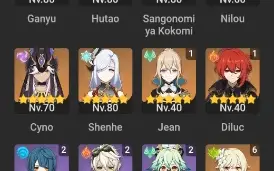 Honkai Star Rail Seele E1+Bis + Genshin Hutao+Bis