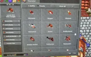 Conta top EK 3xx com Druid e Pally ótimos skills.