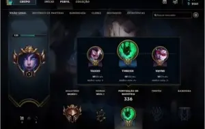 CONTA LOL B1 COM 31 SKINS E MAIS DE 100 CHAMPS