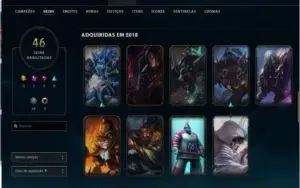 Conta LV 236 Platina Season Passada 46 Skins
