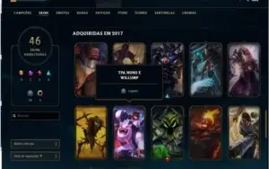 Conta LV 236 Platina Season Passada 46 Skins