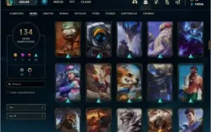 Conta prata 3 com TODOS os champs e 134 skins