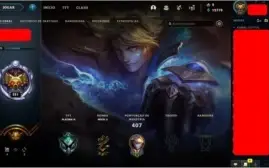 Vendo conta lvl 221, 84 skins, todos campeões, 12.779 azul,