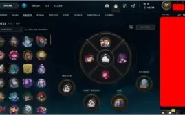 Vendo conta lvl 221, 84 skins, todos campeões, 12.779 azul,
