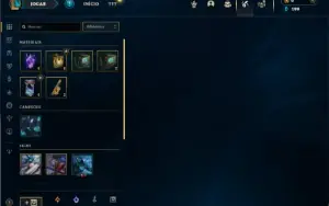 Unranked com 30 Champs e 8 Skins + 3 Fragmentos