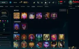 Conta League Of Legends Level +600 com +250 Skins. MMR Our
