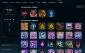 Conta platina 4 /WILD RIFT PLATINA 2 180 skin tds campeões