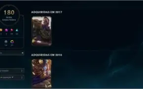 Conta platina 4 /WILD RIFT PLATINA 2 180 skin tds campeões