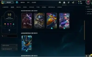 Conta de League of Legends plat 4