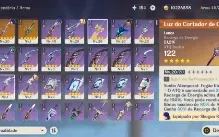 Raiden+Arma Assinatura, Zhongli,Navi & Mona.