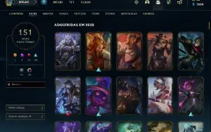 Vendo Conta Lol,151Skins 900 Reais Gastos. Venda Urgente!