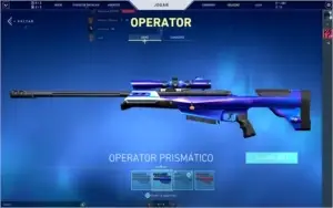Conta de valorant com 1,500 reais em skin