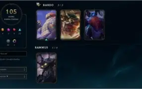 Conta com Oriana Vitoriosa, 105 skins e 98 champs