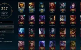 Conta com Oriana Vitoriosa, 105 skins e 98 champs
