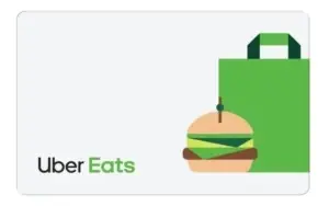 R$ 50 Uber Eats Cartão Pré-Pago Reais
