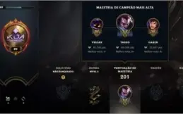 Conta de LoL