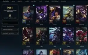 Conta de LoL