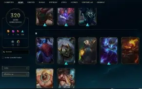 Unranked com TODOS os champs e 321 Skins (Nivel 714)