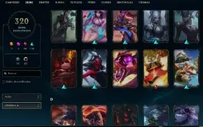 Unranked com TODOS os champs e 321 Skins (Nivel 714)