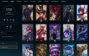 Unranked com TODOS os champs e 321 Skins (Nivel 714)