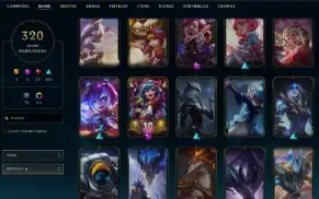 Unranked com TODOS os champs e 321 Skins (Nivel 714)
