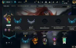 Unranked com TODOS os champs e 321 Skins (Nivel 714)