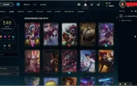 Conta LOL por R$1500 com 240 Skins