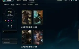 conta league of legends prata