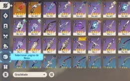 AR 41| Raiden Shogun, Yelan e Hutao + Armas 5 estrelas