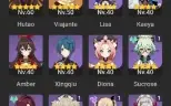 AR 41| Raiden Shogun, Yelan e Hutao + Armas 5 estrelas