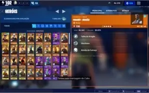 CONTA FORTNITE DESDE A SEASON 1 COM SALVE O MUNDO LV 102