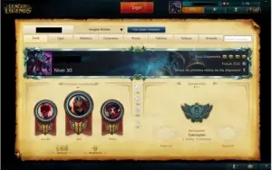 Conta no lol  Com 68 Campeõe, 12 Skin e 3 paginas de runas.
